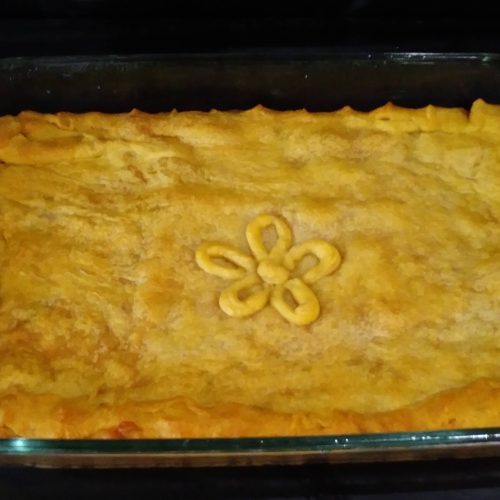 Sauteed Ham & Pimento Cheese Crescent Bake
