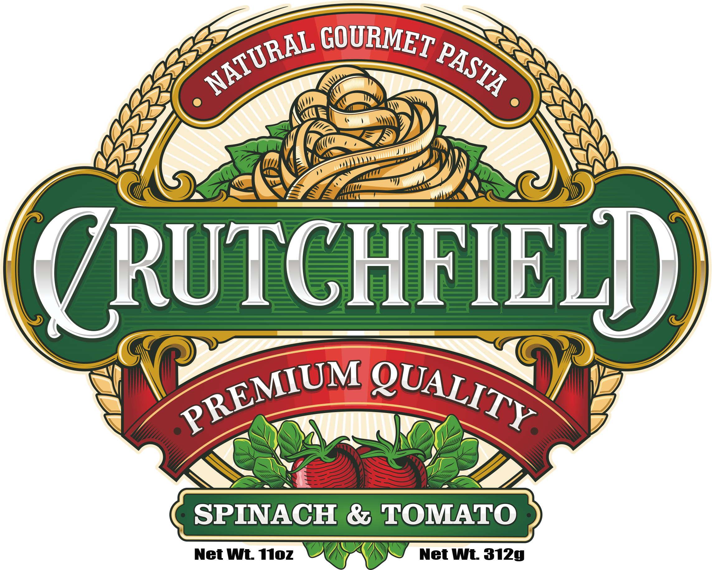 Spinach & Tomato Fettuccini
